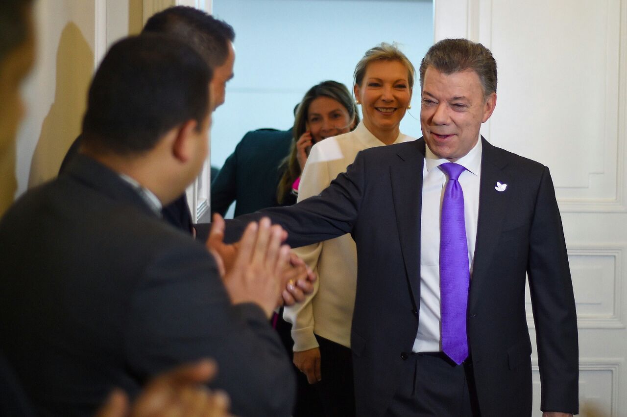 Recibo este Nobel en nombre de todos los colombianos: Santos nobel