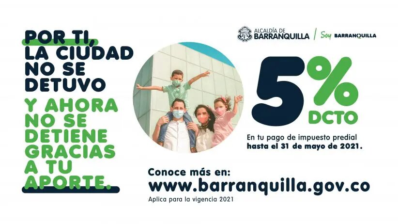 Últimos días para aprovechar 5% de descuento en el impuesto predial Últimos días para aprovechar 5% de descuento en el impuesto predial