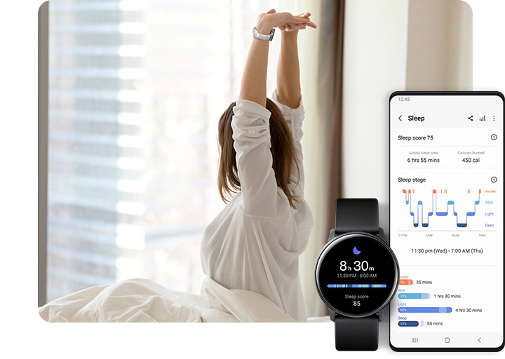 La tecnología del Galaxy Watch 4 puede ayudarle a mejorar la calidad del sueño La tecnología del Galaxy Watch 4 puede ayudarle a mejorar la calidad del sueño