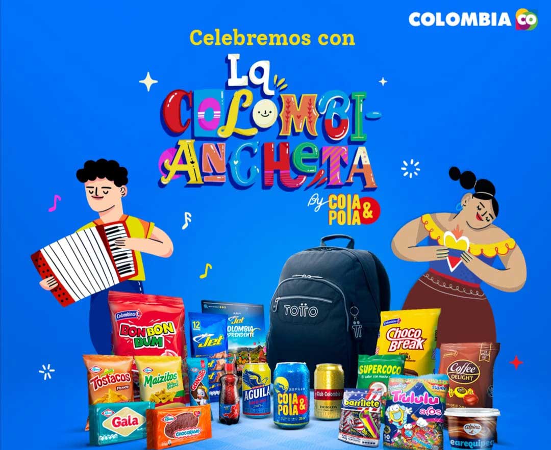 La ‘Colombiancheta’ de Cola y Pola recorre el mundo con sus marcas icónicas Colombiancheta iniciativa de Cola y Pola