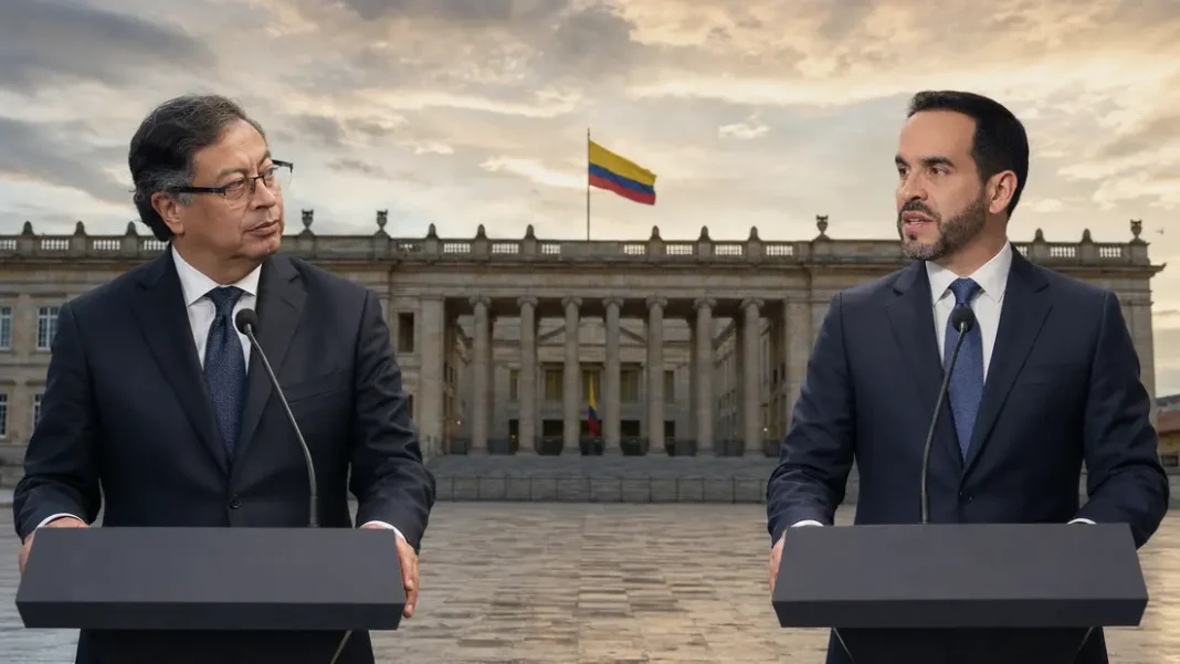¿El Pacto se volverá “golpista” por hacer control político a De la Espriella? Gustavo Petro y Abelardo De la Espriella frente a frente, con el Capitolio Nacional al fondo