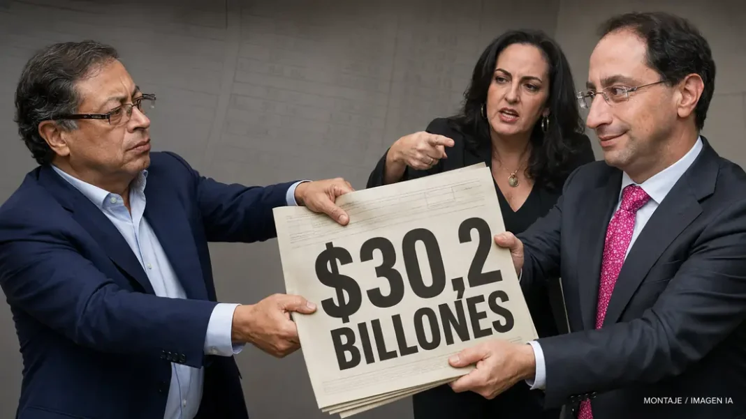 La “tronera” de $30 billones desata guerra de culpas: Petro señala a Restrepo y Cabal responde Gustavo Petro y José Manuel Restrepo sostienen una factura simbólica de 30,2 billones mientras María Fernanda Cabal interviene